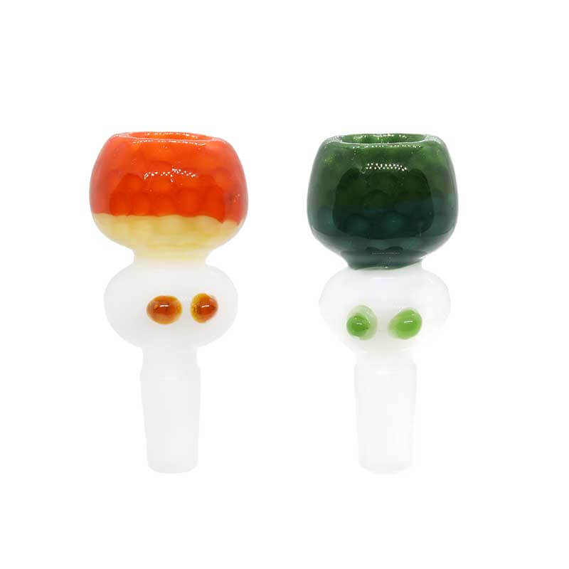 Double Color Honeycomb Bowl with 2 Dots on Side | 14mm | Assorted Colors product image